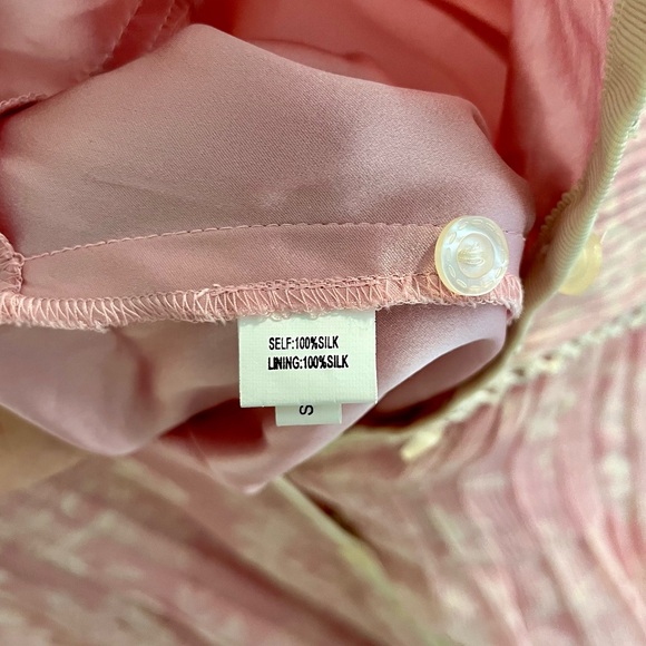 Vintage Kay Unger Pink Silk Tea Dress - Picture 11 of 12